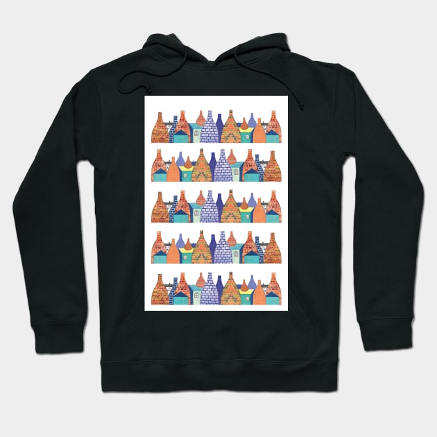 STOKE ON TRENT: BOTTLE KILNS Hoodie by shelleyjayne